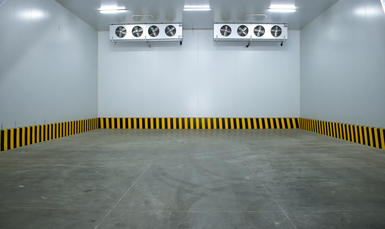 Interior de cámara de frío Sarcofrío en Durán